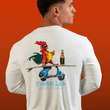 Load image into Gallery viewer, Surfing Rooster Rashguard - White