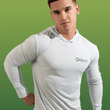 Load image into Gallery viewer, Beer'd Hopster Hooded Rashguard - Pearl Grey