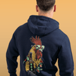 Load image into Gallery viewer, "I'm A Lover Not A Fighter" Fleece Hoodie - Midnight Blue