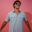 Load image into Gallery viewer, Fishing Shirt - Light Blue