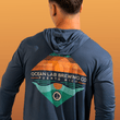 Load image into Gallery viewer, Ocean Sunset Hooded Rashguard