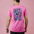Load image into Gallery viewer, Flowers & Lines Turtle Short Sleeve T-Shirt -Azalea