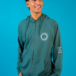 Load image into Gallery viewer, HopDiver Full Zip Hoodie - Teal*