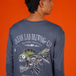 Load image into Gallery viewer, Bad to the Chrome Rashguard - Storm Blue Black*
