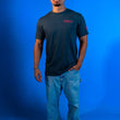 Load image into Gallery viewer, Retro Turtle Short Sleeve T-Shirt - Heather Blue