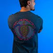 Load image into Gallery viewer, Retro Turtle Short Sleeve T-Shirt - Heather Blue