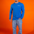 Load image into Gallery viewer, Motif Long Sleeve T-Shirt- Heather Royal