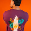 Load image into Gallery viewer, Tropical Surf Short Sleeve T-Shirt - Berry