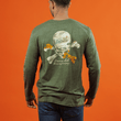 Load image into Gallery viewer, Pirate Paradise Long Sleeve T-Shirt- Heather Forest