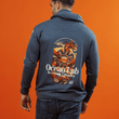Load image into Gallery viewer, Amber Sunset Terry Hoodie - Heather Blue