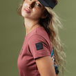 Load image into Gallery viewer, Ocean Motion Ladies Short Sleeve Ladies Tee - Antique Rose