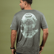 Load image into Gallery viewer, Helmet Short Sleeve T-Shirt- Heather Forest