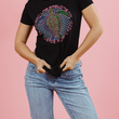 Load image into Gallery viewer, Retro Turtle Short Sleeve Ladies Tee - Black
