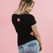 Load image into Gallery viewer, Retro Turtle Short Sleeve Ladies Tee - Black