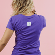 Load image into Gallery viewer, Beats Short Sleeve Heather Ladies Tee- Heather Purple