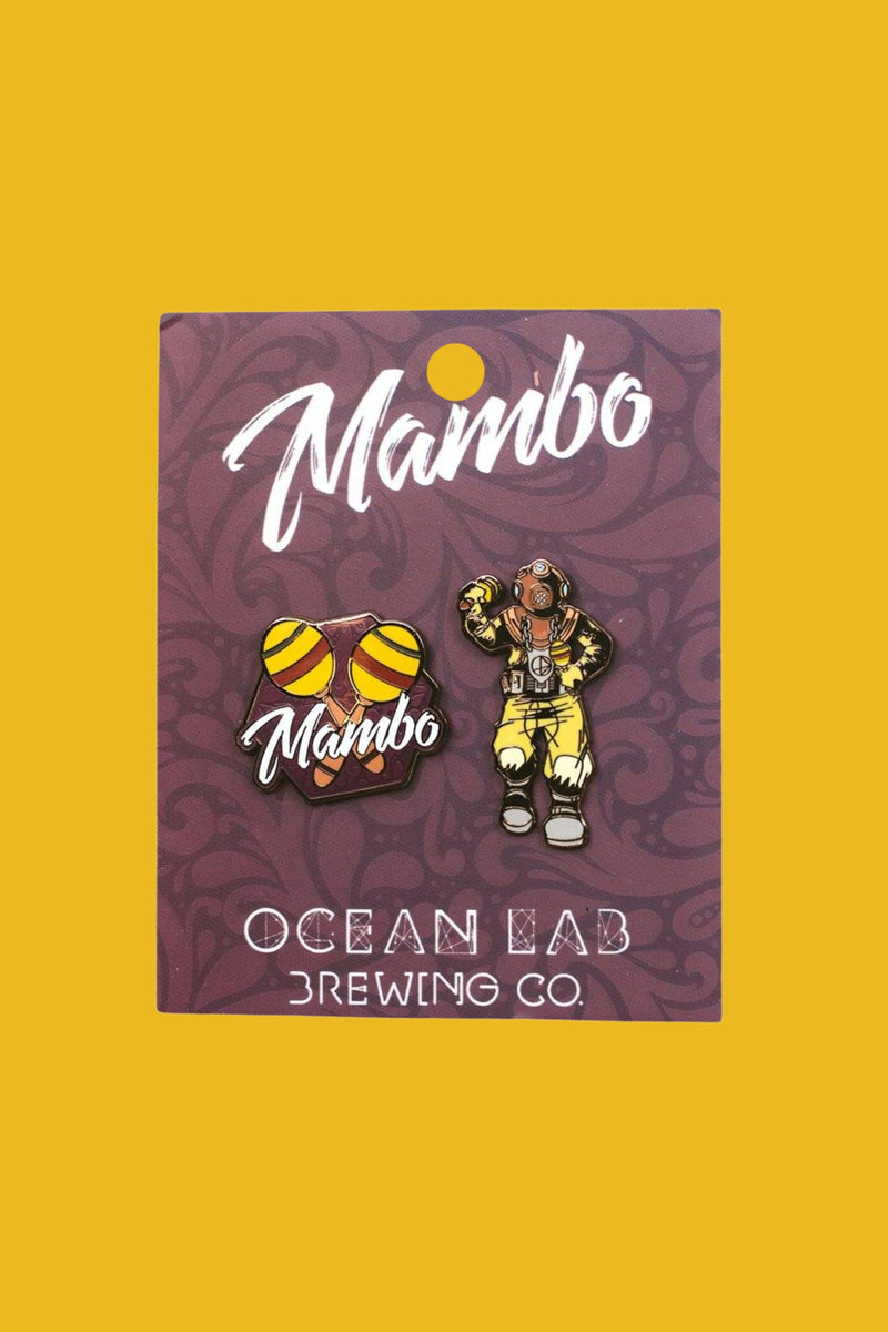 Mambo 2 Pin Set Ocean Lab Brewing Co.