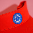 Load image into Gallery viewer, Blue Logo Patch Visor - Orange