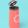 Load image into Gallery viewer, Champagne Flute Tumbler - Coral