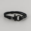Load image into Gallery viewer, Jet-Black Shackle Bracelet