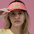 Load image into Gallery viewer, Sunset Patch Visor - Coral