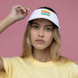 Load image into Gallery viewer, Sunset Patch Visor - White