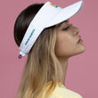 Load image into Gallery viewer, Sunset Patch Visor - White