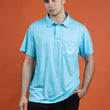 Load image into Gallery viewer, Short Sleeve Polo - Aqua