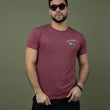 Load image into Gallery viewer, Bad To The Chrome Short Sleeve T-Shirt - Heather Burgundy