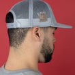 Load image into Gallery viewer, Flat Bill Trucker Cap - Grey