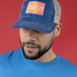 Load image into Gallery viewer, Ocean Lab Casual Trucker Cap - Blue