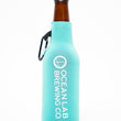 Load image into Gallery viewer, Neoprene Ocean Lab Logo Bottle Insulator - Aqua
