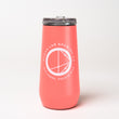 Load image into Gallery viewer, Champagne Flute Tumbler - Coral