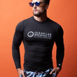 Load image into Gallery viewer, Long Sleeve Fitted Rash Guard Black