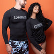 Load image into Gallery viewer, Long Sleeve Fitted Rash Guard Black