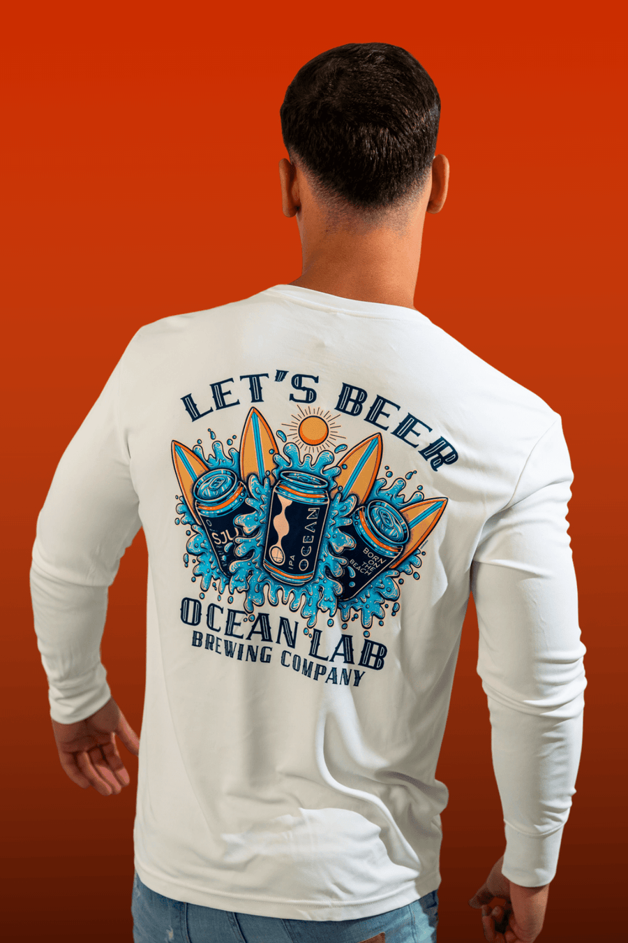 Let's Beer Rashguard - White