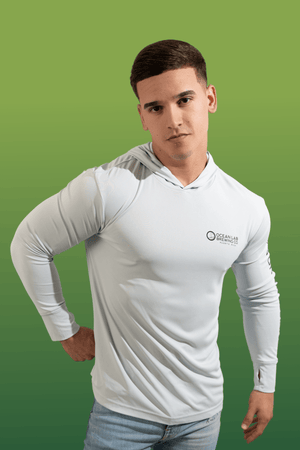 Beer'd Hopster Hooded Rashguard - Pearl Grey
