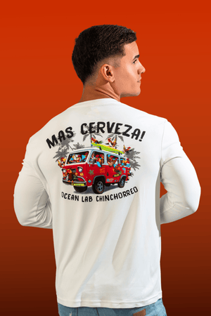 MAS CERVEZA! Rashguard - White