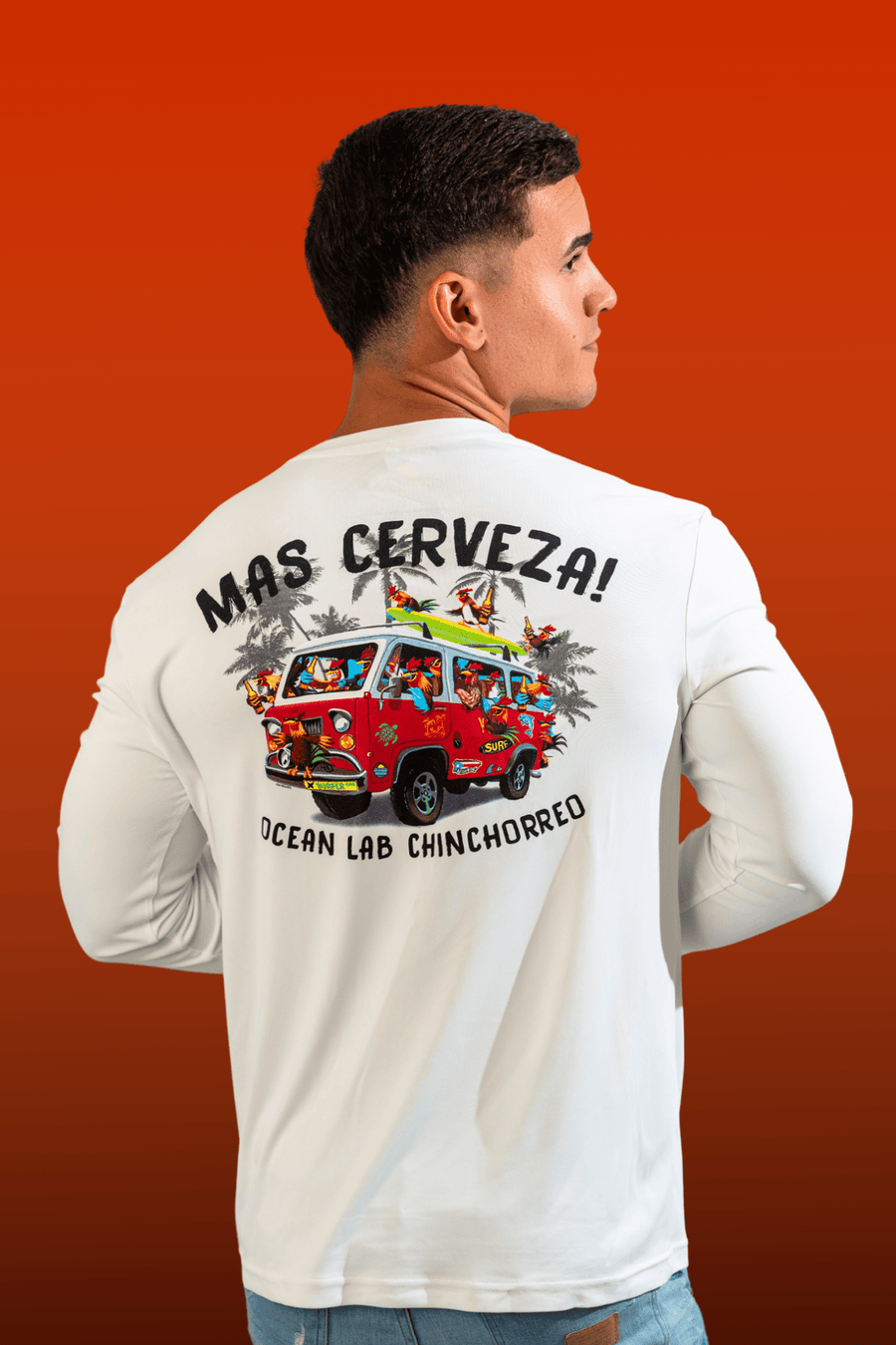 MAS CERVEZA! Rashguard - White