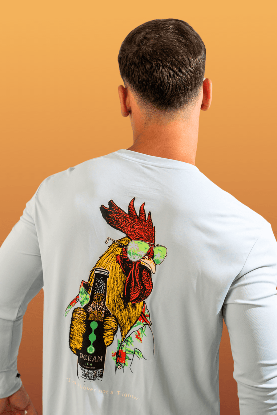 "I'm A Lover Not A Fighter" Long Sleeve Rashguard