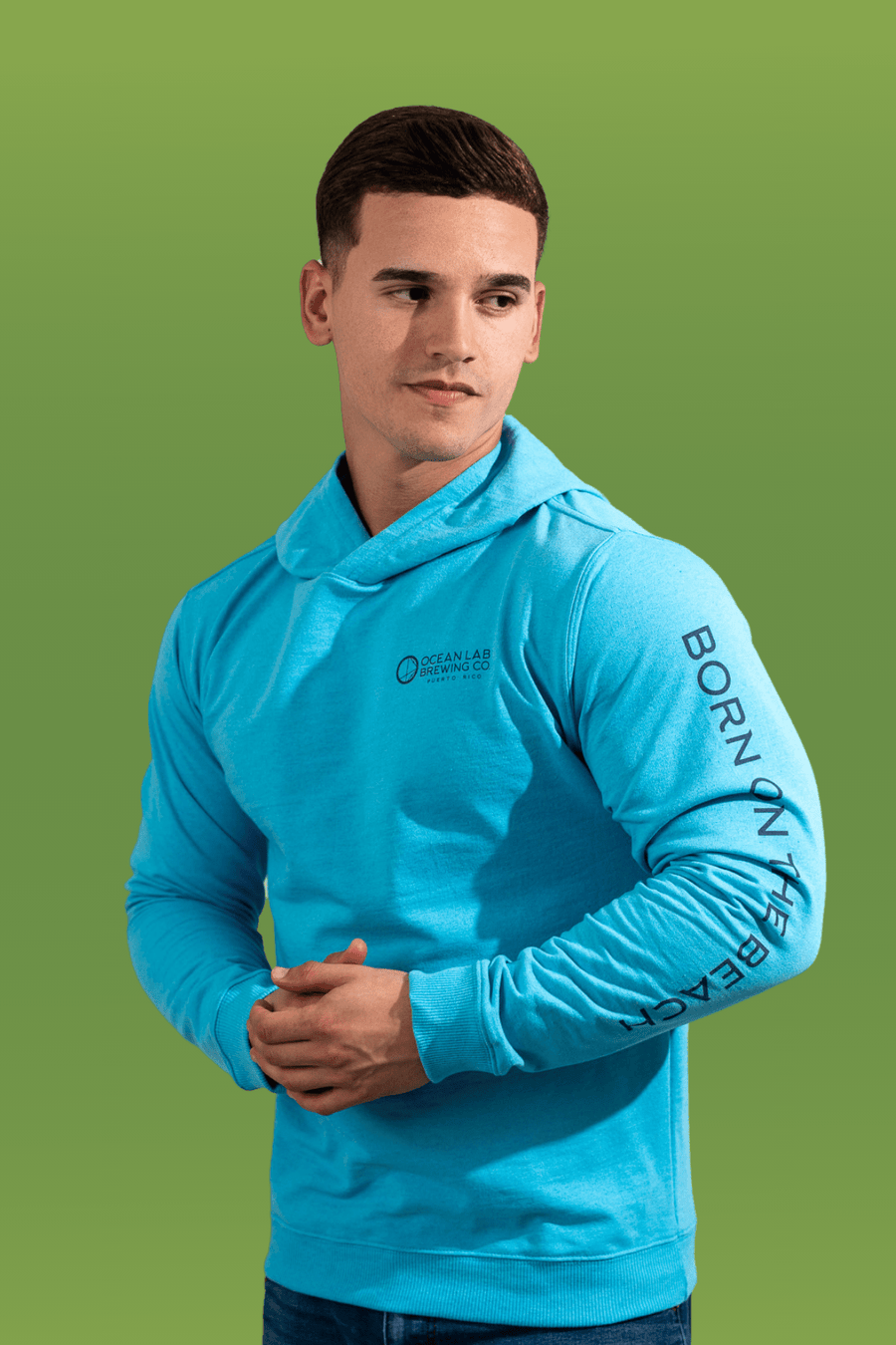 IPA Chilling Shark Hoodie - Island Blue