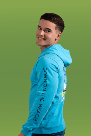 IPA Chilling Shark Hoodie - Island Blue