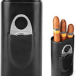 Load image into Gallery viewer, Stainless Steel and Leather Cigar Case*
