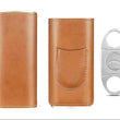Load image into Gallery viewer, Stainless Steel and Leather Cigar Case*
