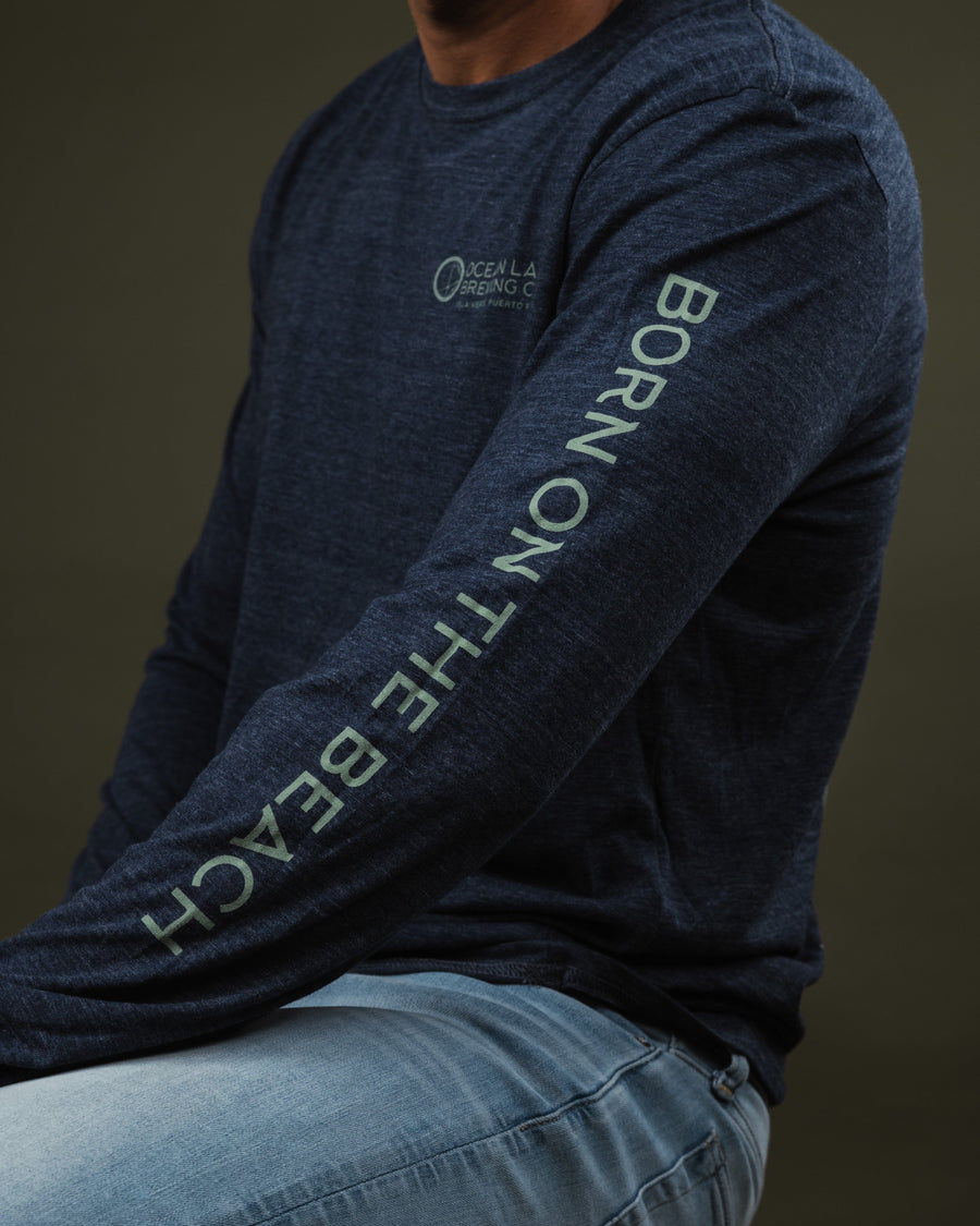 Helmet Tri-Blend Long Sleeve T-Shirt