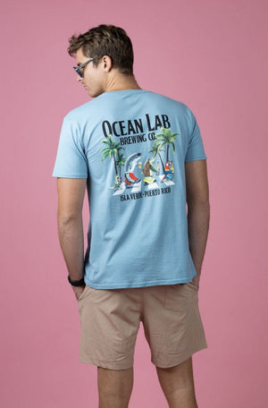 Follow The Sun Short Sleeve T-Shirt - Cool Blue