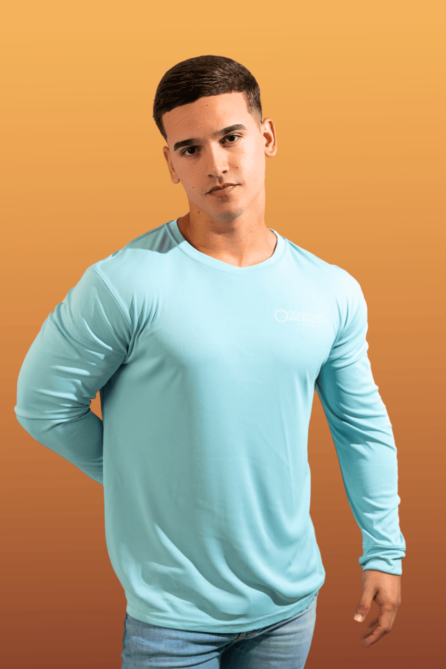 Motif Long Sleeve Rashguard - Ocean Mist
