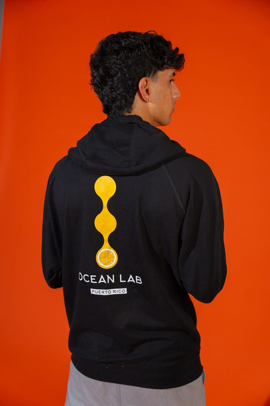 Ocean Lab Drop Logo Full Zip Hoodie - Black*