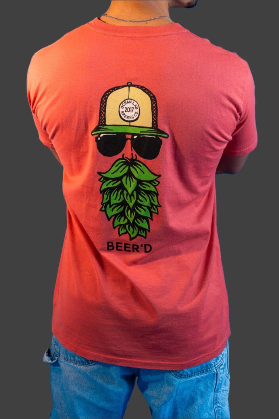 Beer'd Hopster Short Sleeve T-Shirt - Guava