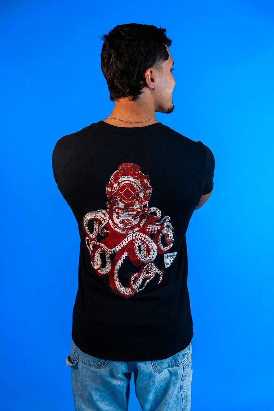 Diver Octopus Short Sleeve T-Shirt