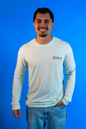 Island Surf Long Sleeve T-Shirt - Heather Seaglass